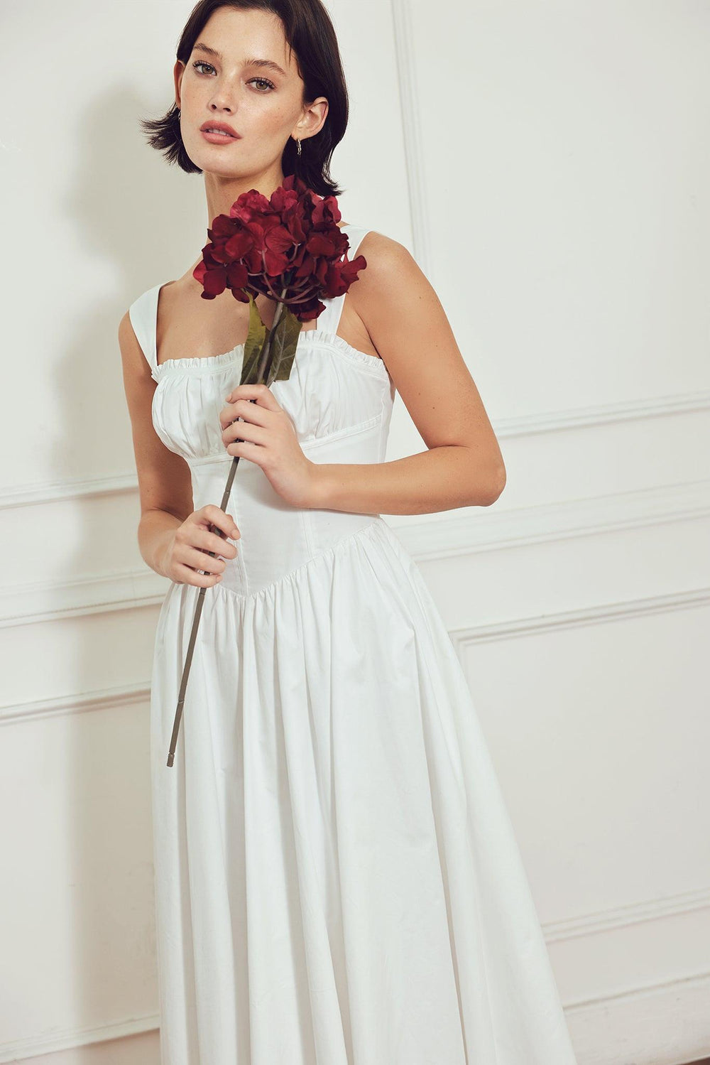 SWEETHEART SERENADE WOVEN MIDI DRESS - Flying Tomato - DRESSES - Freemarket