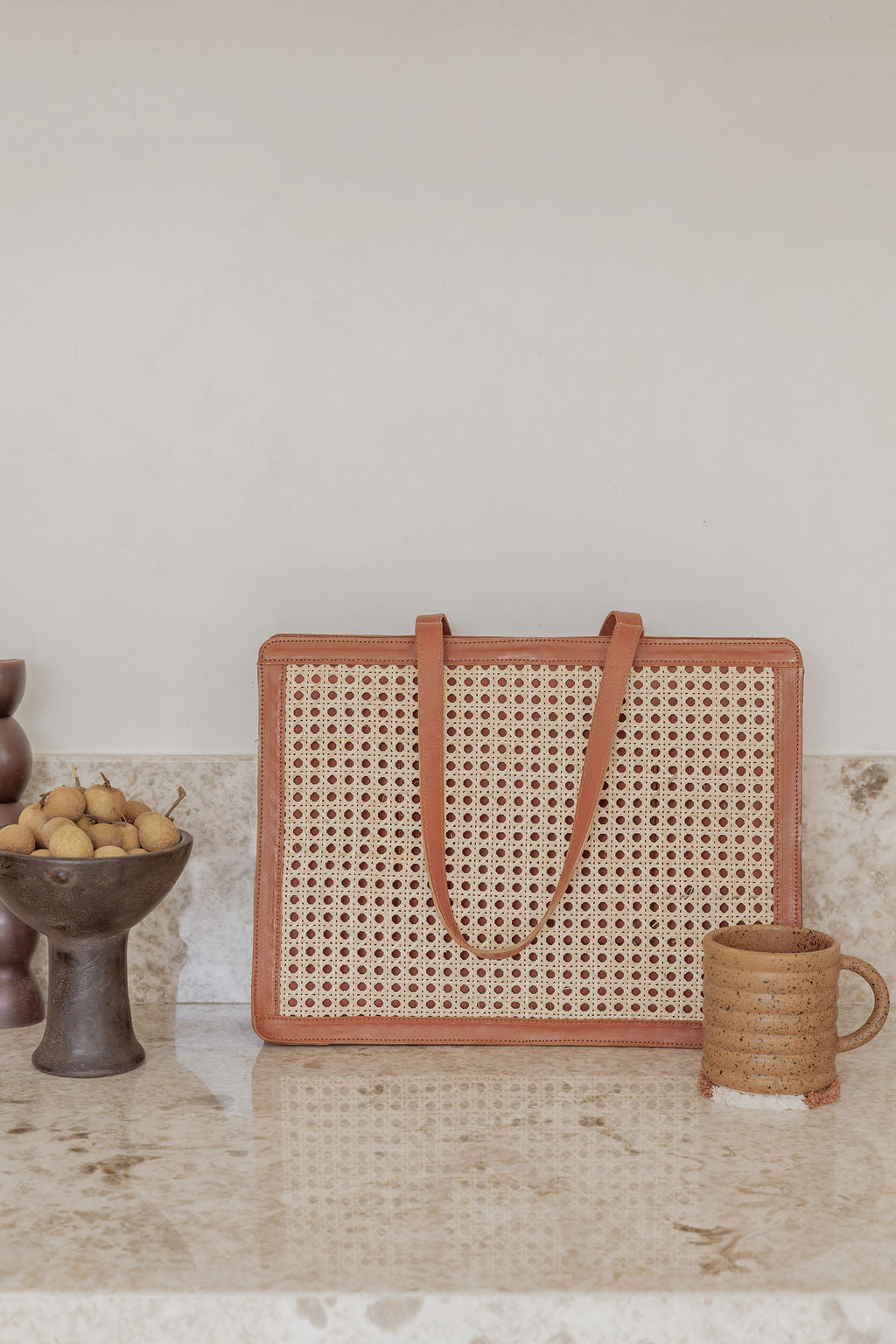 Raja Leather and Cane Laptop Bags - Flying Tomato - Bags + Purses - Village Thrive