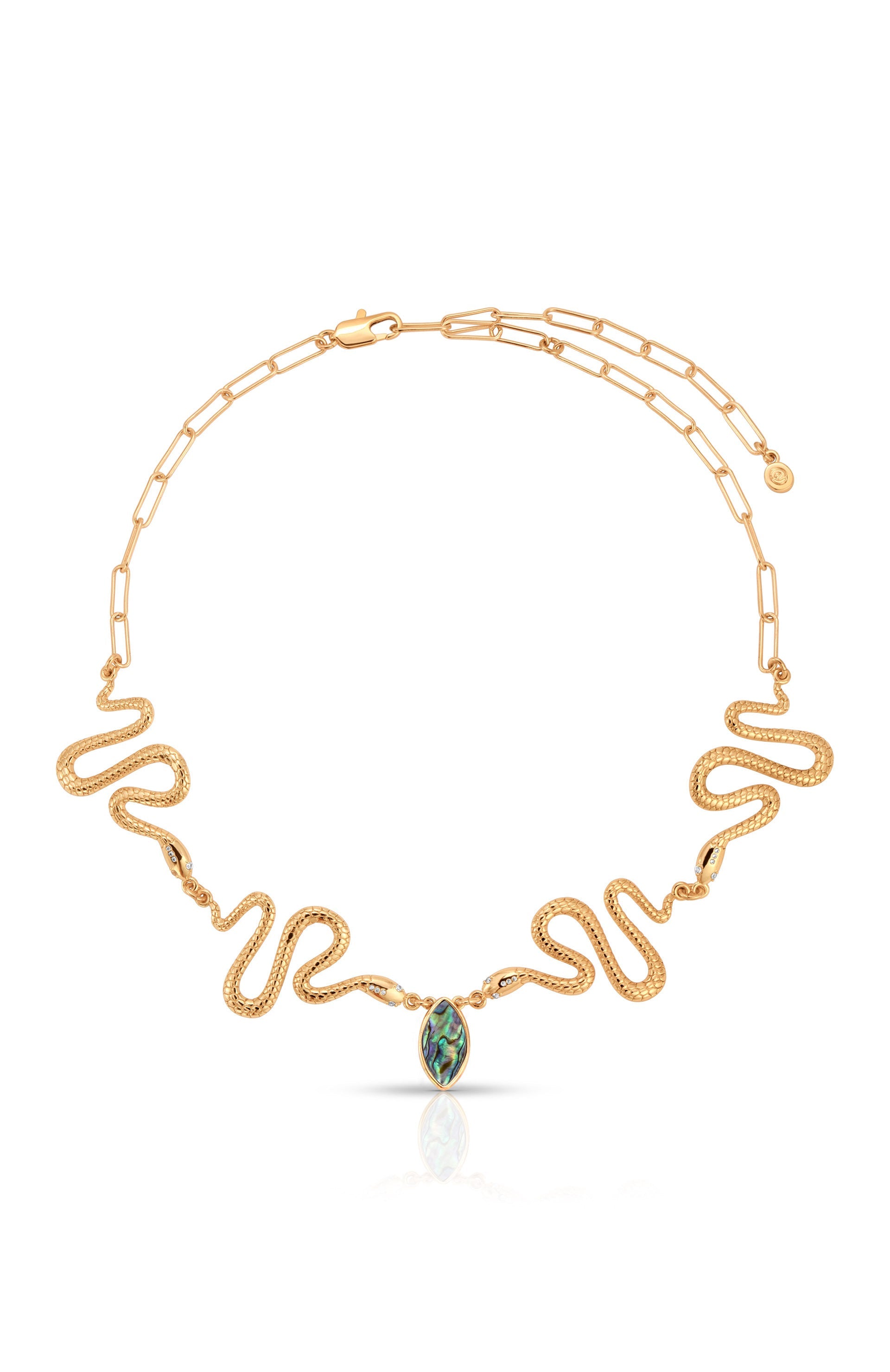 Abalone Serpentina Snake Choker.
