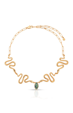 Abalone Serpentina Snake Choker.