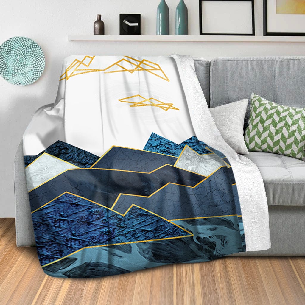 Abstract Waterfall Blanket
