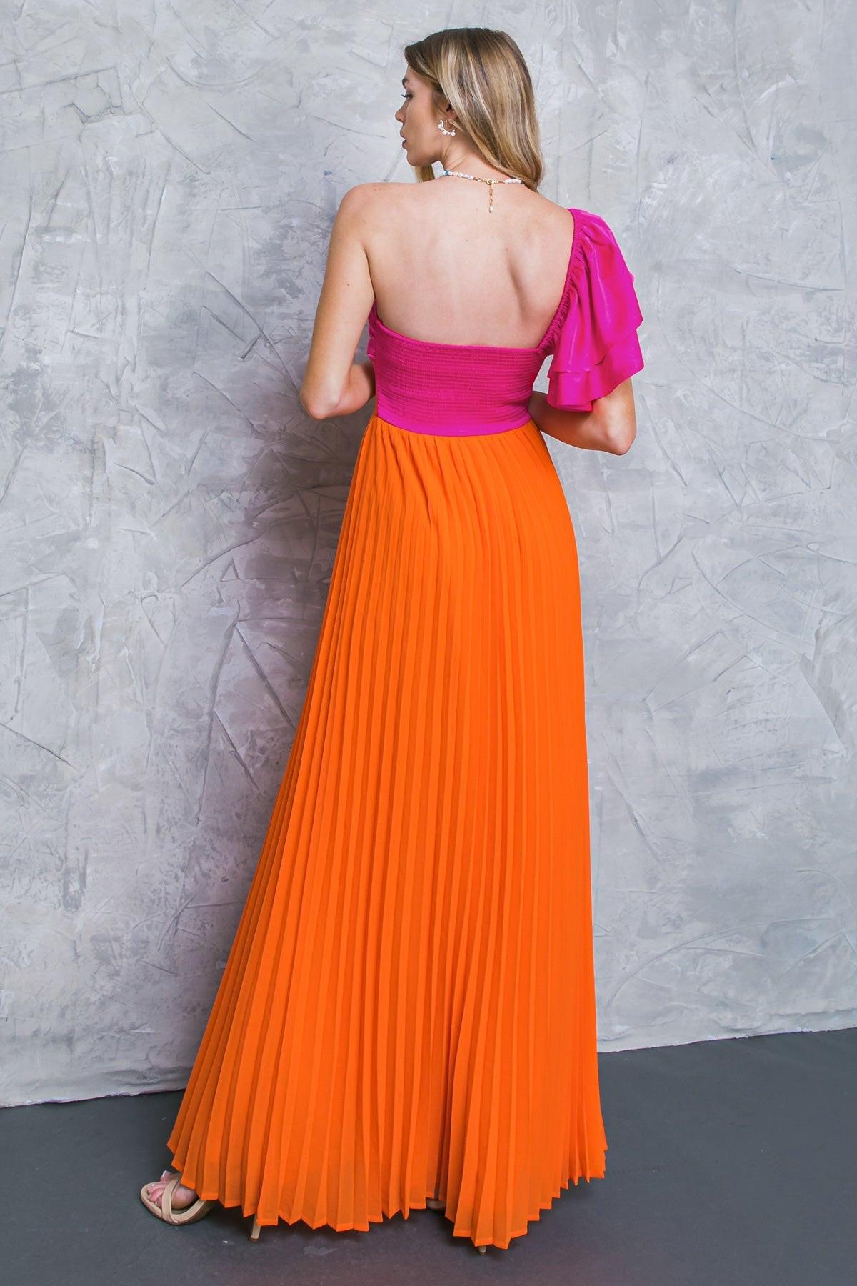 SLIP INTO YOUR THOUGHTS WOVEN MAXI DRESS.