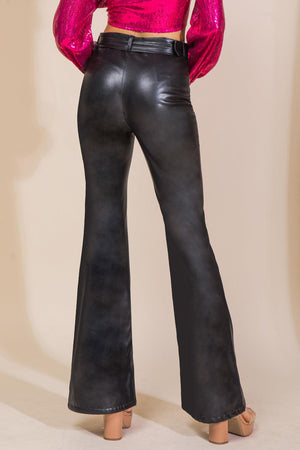 HOPE YOU KNOW FAUX LEATHER PANTS.