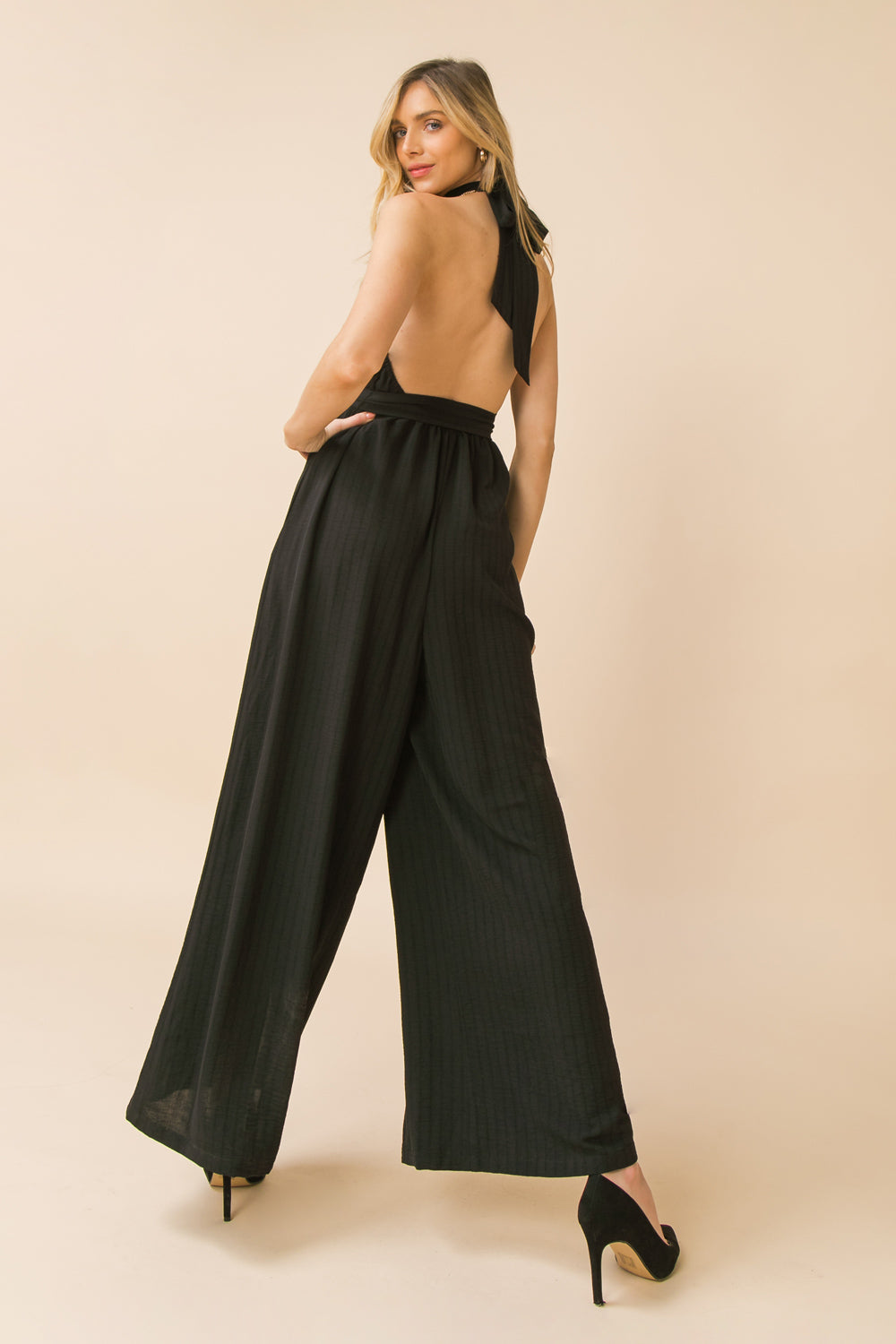 SPECTACULAR ROMANCE WOVEN JUMPSUIT