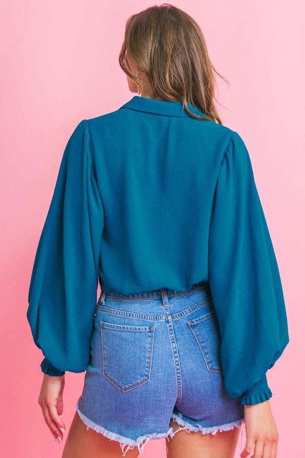 MILES BETWEEN US WOVEN TOP.