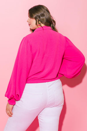 MILES BETWEEN US WOVEN TOP.