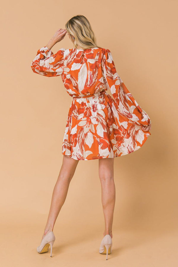 SPREAD YOUR WINGS WOVEN MINI DRESS.