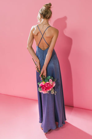 NEW PERSPECTIVE SATIN MAXI DRSS.