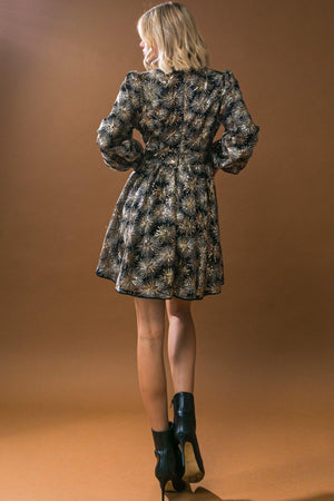 STRAIGHT TO BUSINESS SEQUIN MINI DRESS.