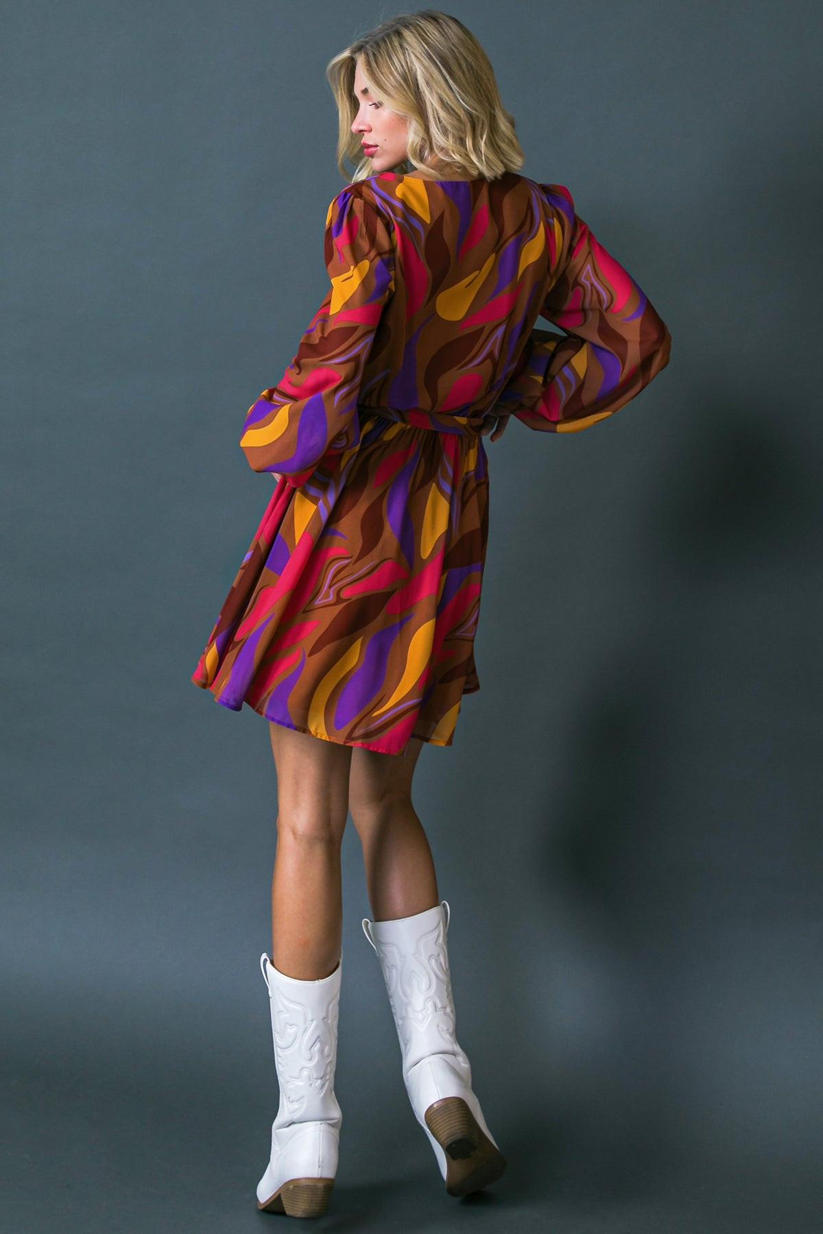 SHOW YOU OFF WOVEN MINI DRESS.