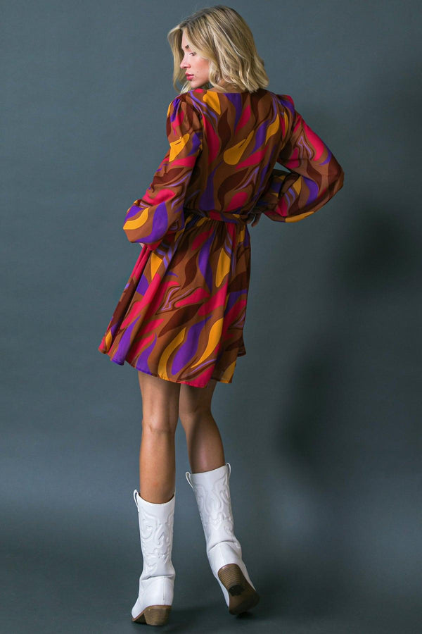 SHOW YOU OFF WOVEN MINI DRESS.