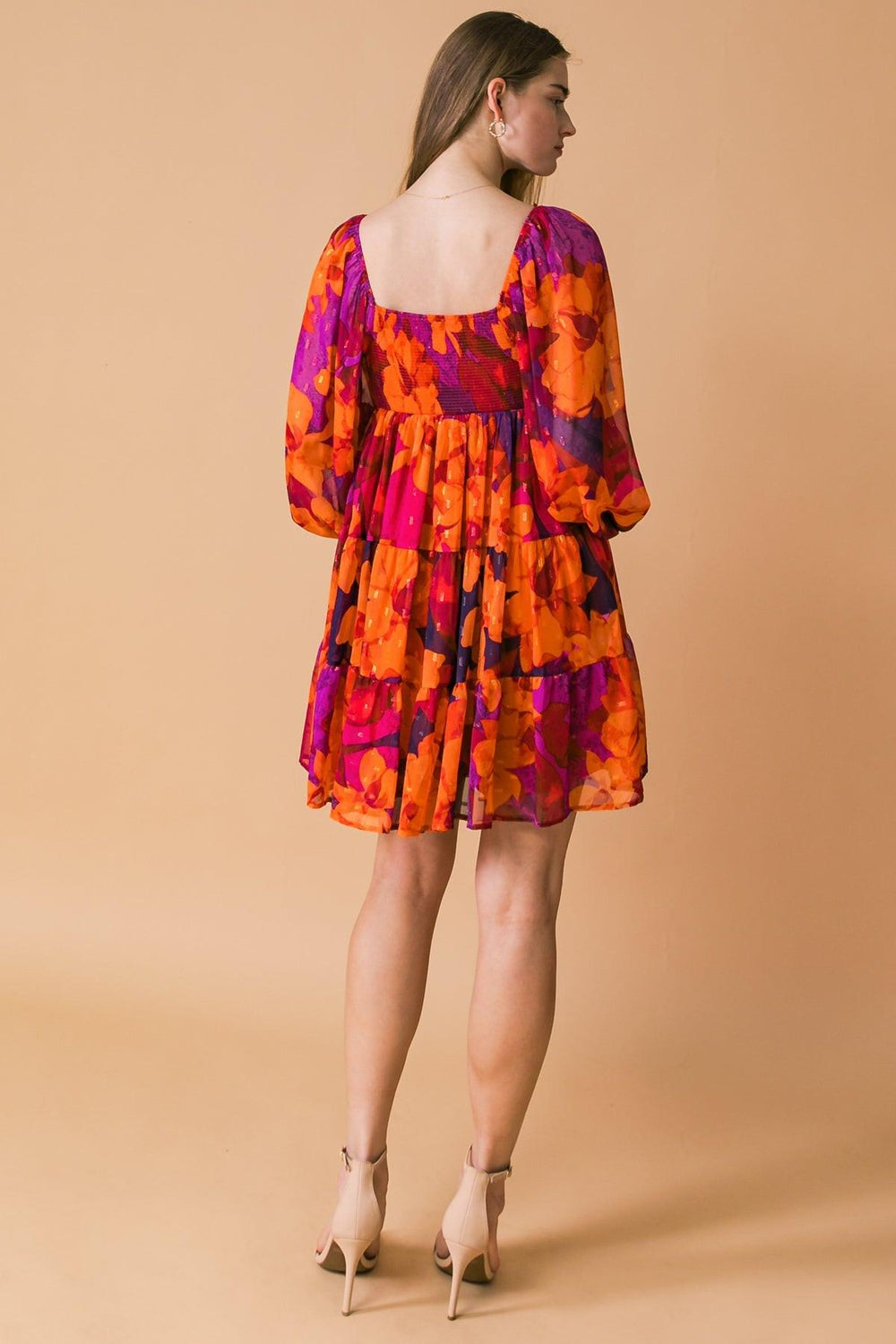 GOOD FLOWS TO ME WOVEN MINI DRESS.