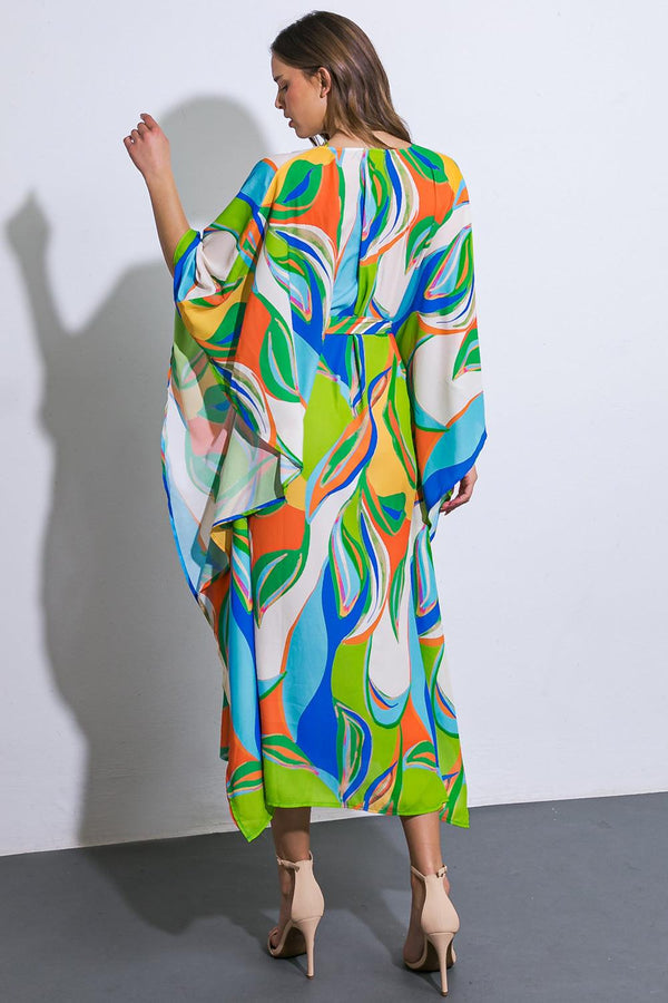 A BEAUTIFUL SIGHT WOVEN KAFTAN DRESS.