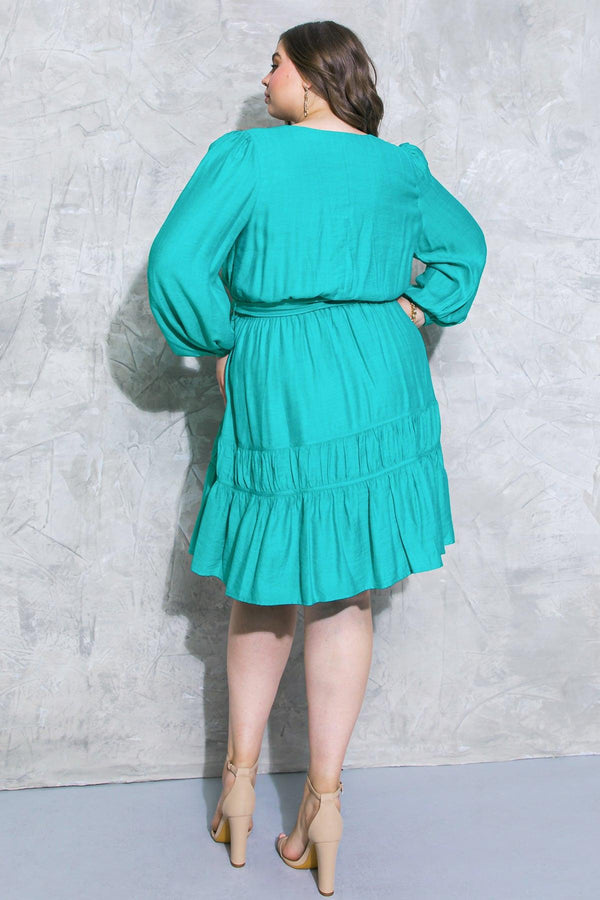 CATCH THE WIND WOVEN MINI DRESS.