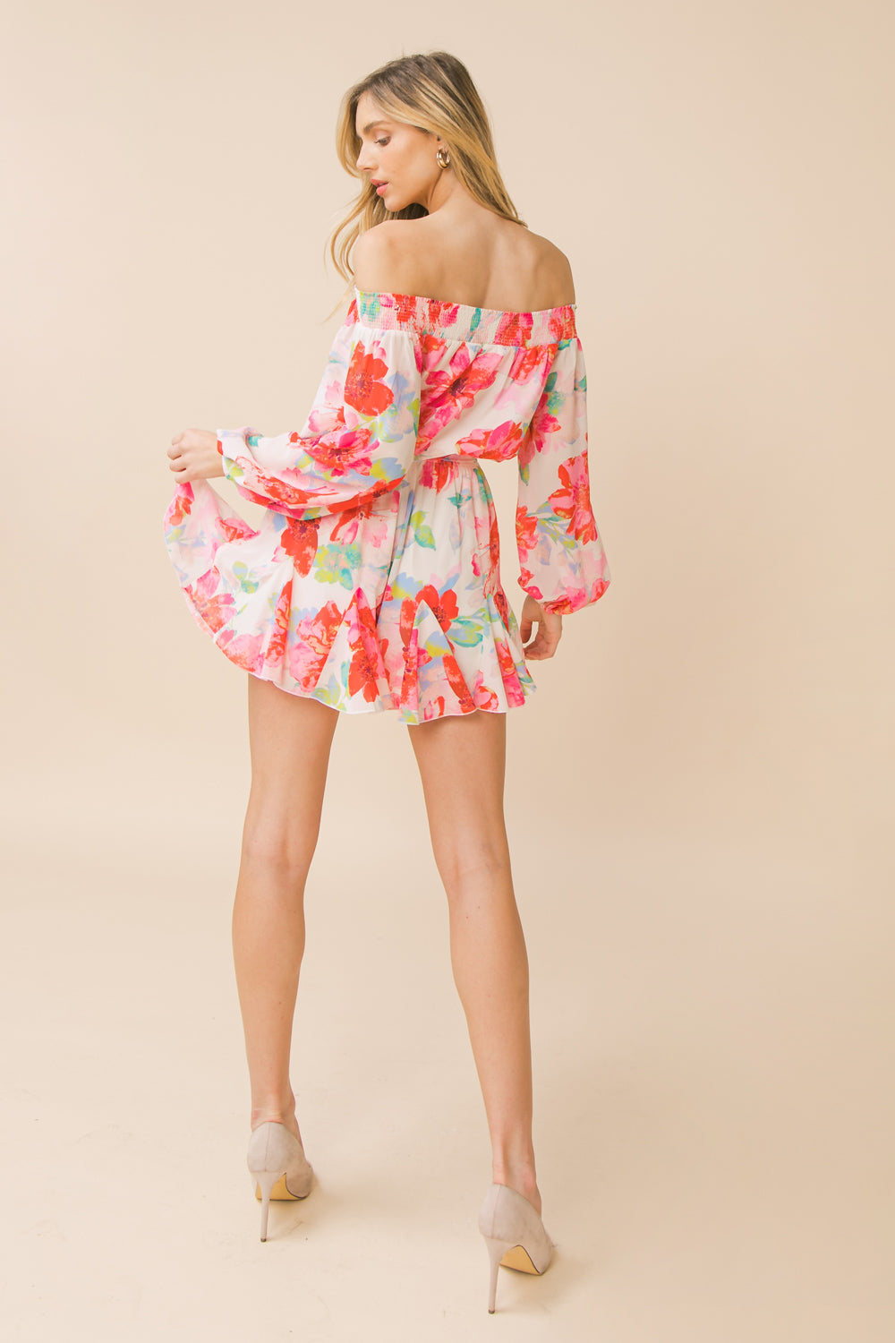 BE BOLD PINK MINI ROMPER