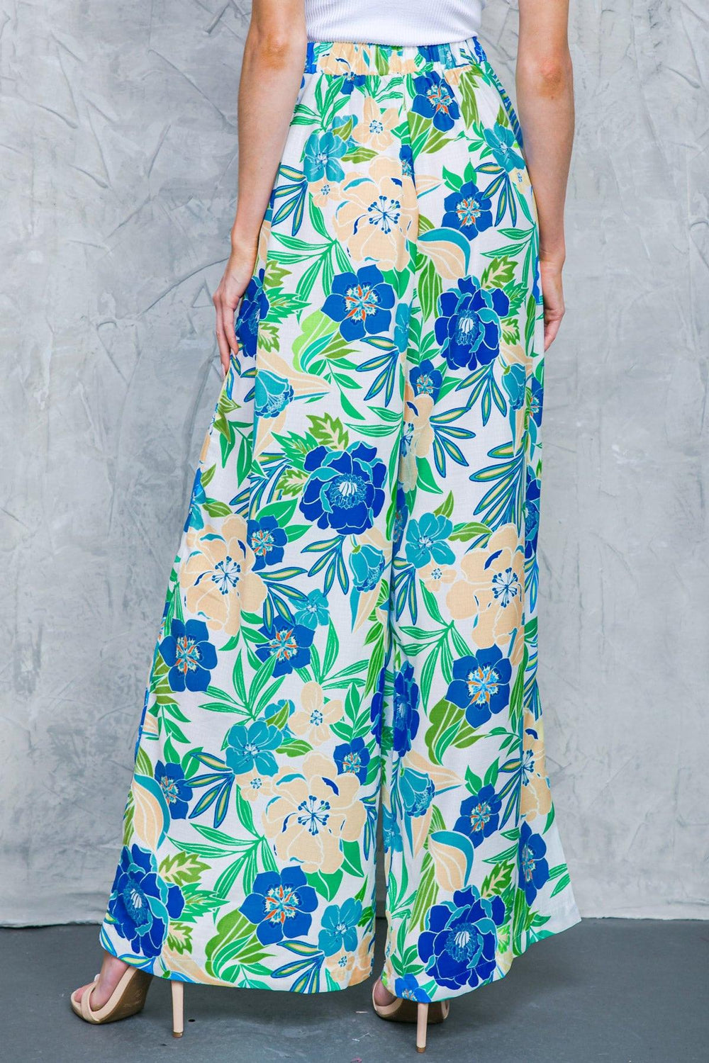 FLORAL IN THE WORLD WOVEN PANTS.
