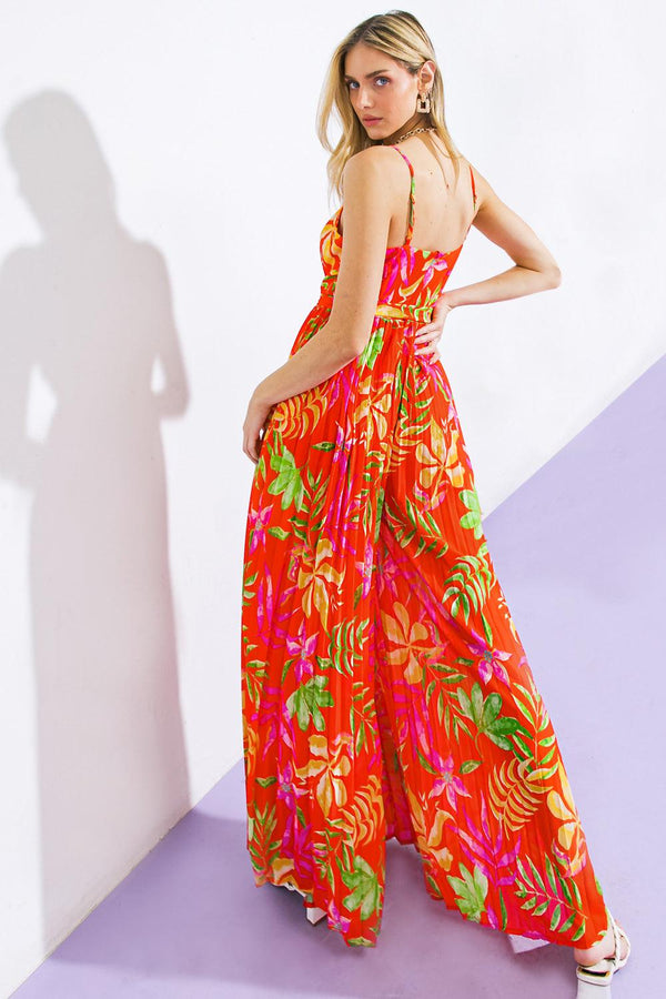 BLOSSOMING WITH JOY WOVEN JUMPSUIT.