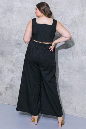 LIFE WITH YOU POPLIN JUMPSUIT.