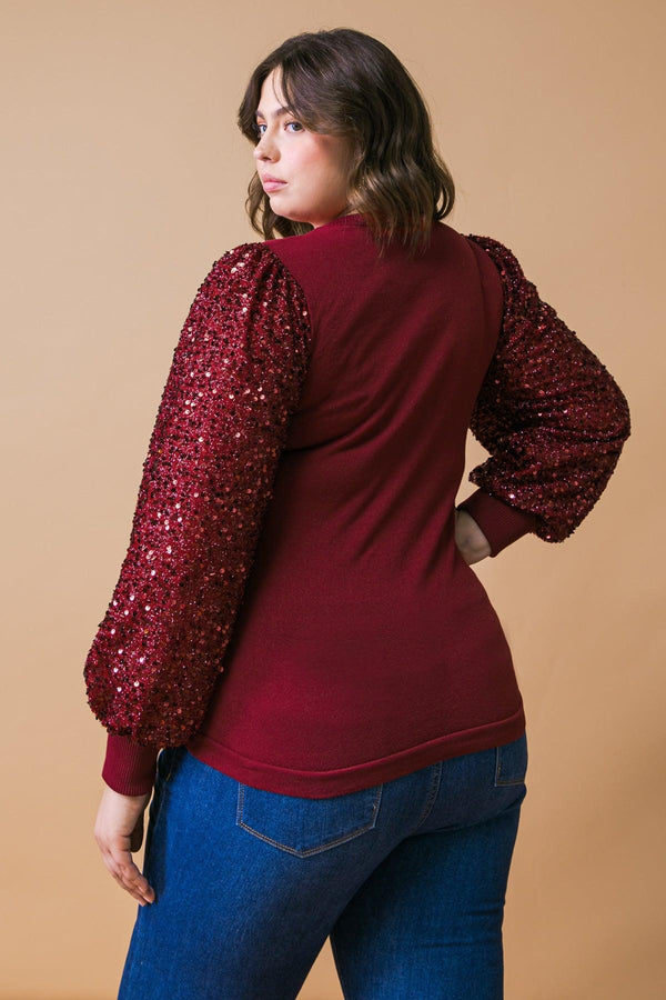 FEELING THE FUN SWEATER TOP.