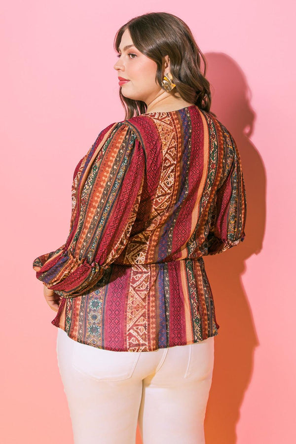 THRILLED FOR THIS WOVEN TOP.