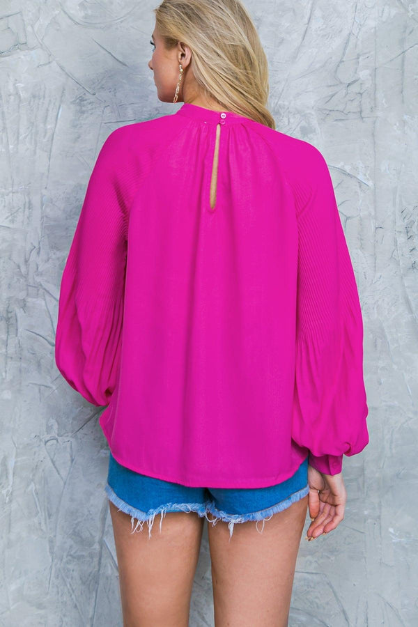 MAKE NO MISTAKES WOVEN TOP.