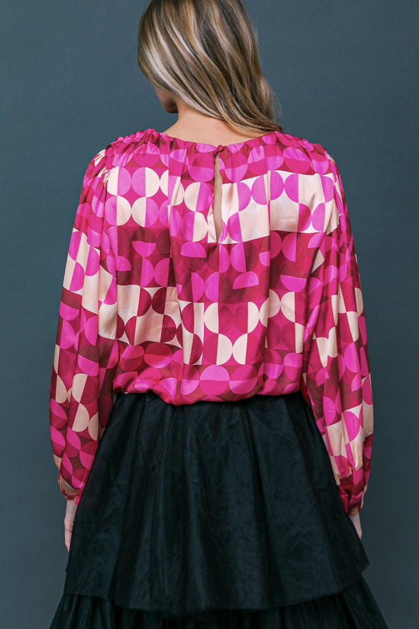 SAVOR THE SWEETNESS WOVEN TOP.