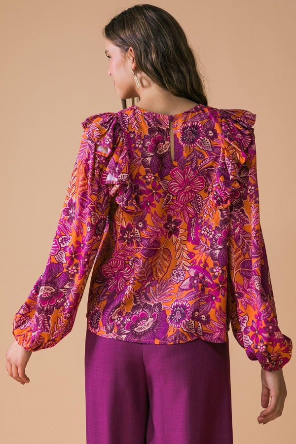 READY FOR WHAT'S NEXT WOVEN TOP.