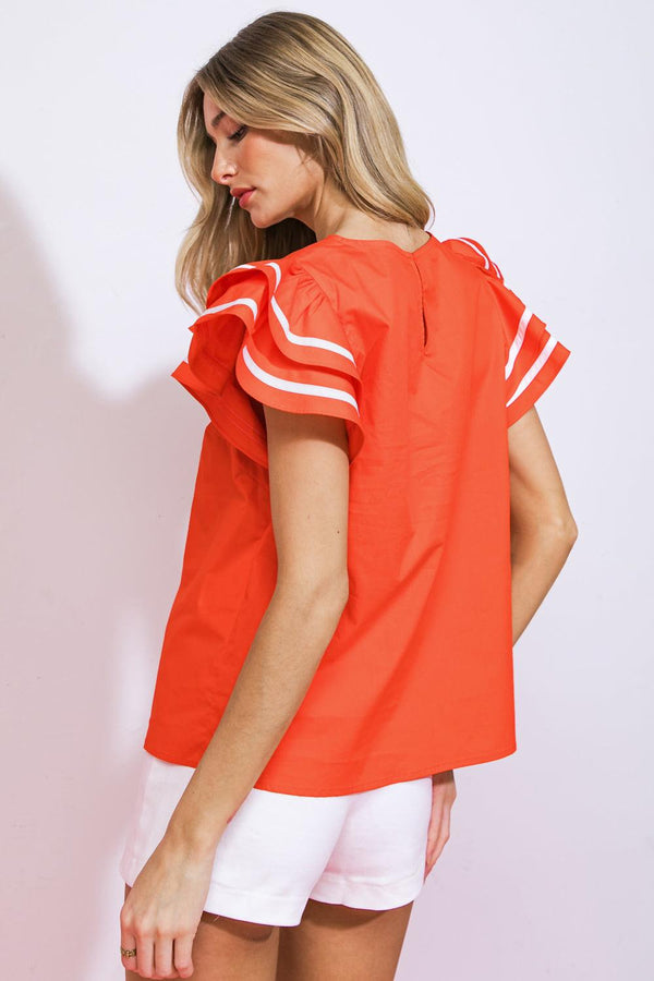 NICE AS CAN BE WOVEN TOP - Flying Tomato - TOPS - Flying Tomato