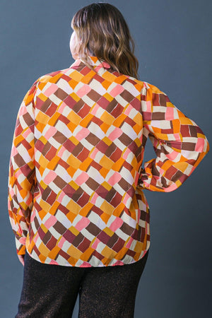 ENJOY EACH DAY WOVEN TOP.