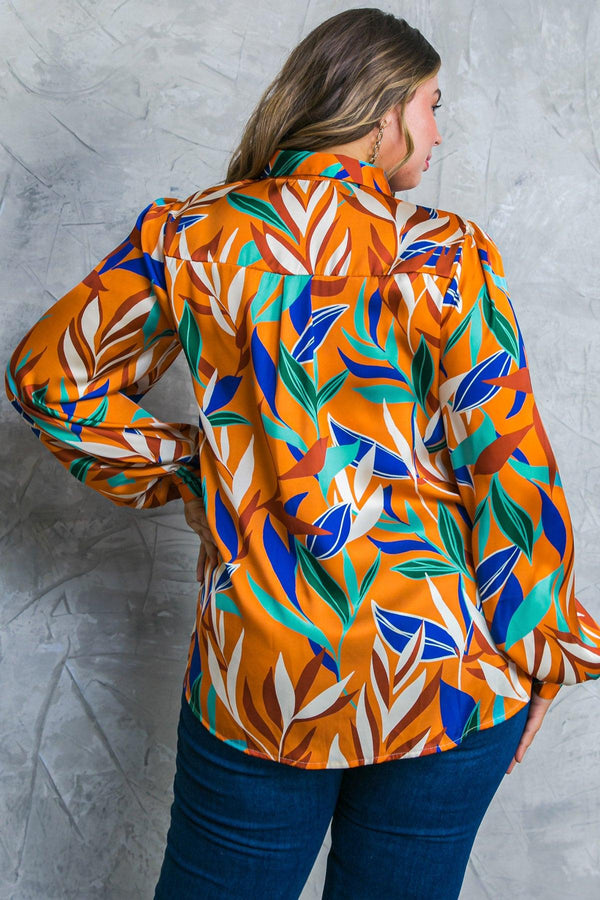FEELS LIKE FALL WOVEN TOP.