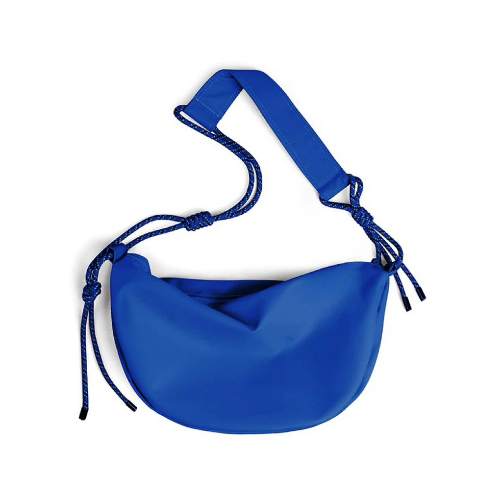 Freestyle Knotted Nylon Crescent Bag