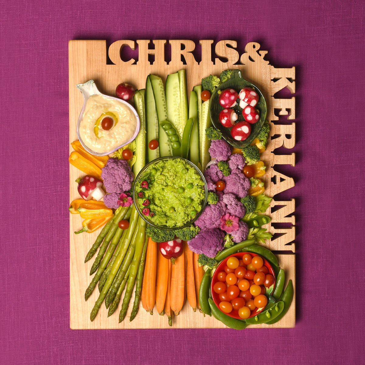 Personalized Cutting Board ~ Top & Side