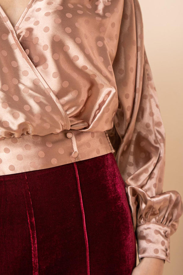 LET YOUR LIGHT SHINE WOVEN TOP.