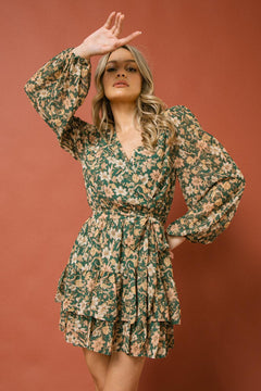 CARE TO DANCE WOVEN MINI DRESS.