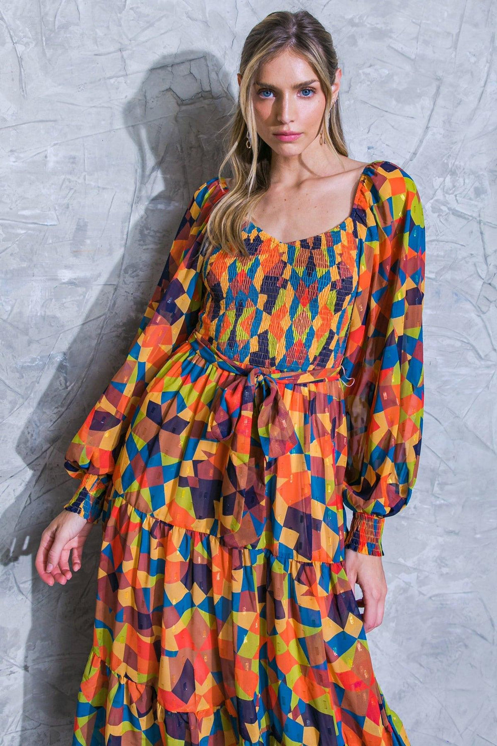NOTHING WAS THE SAME WOVEN MIDI DRESS.