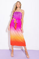 GIVE IT A GO IN GARDEN MIDI DRESS.