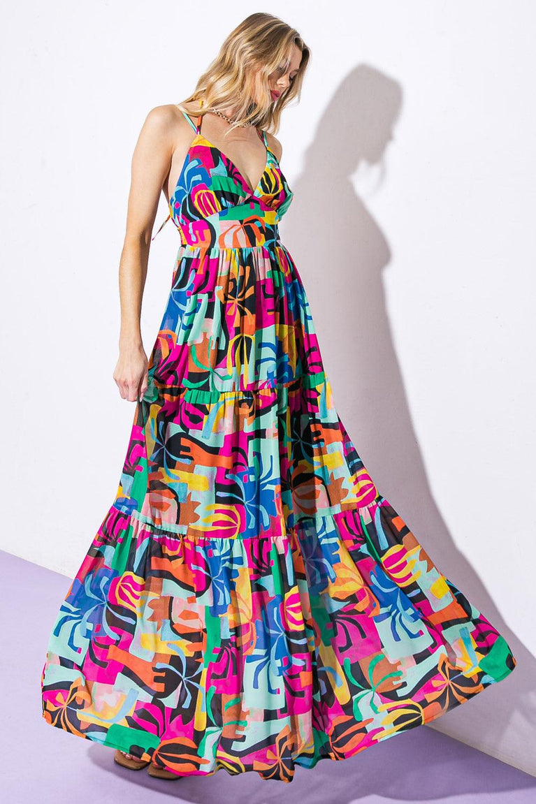 SHORE VACAYS WOVEN MAXI DRESSS