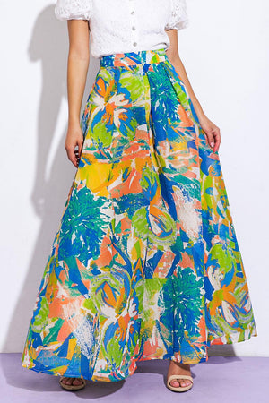 COASTAL CHIC WOVEN MAXI SKIRT.