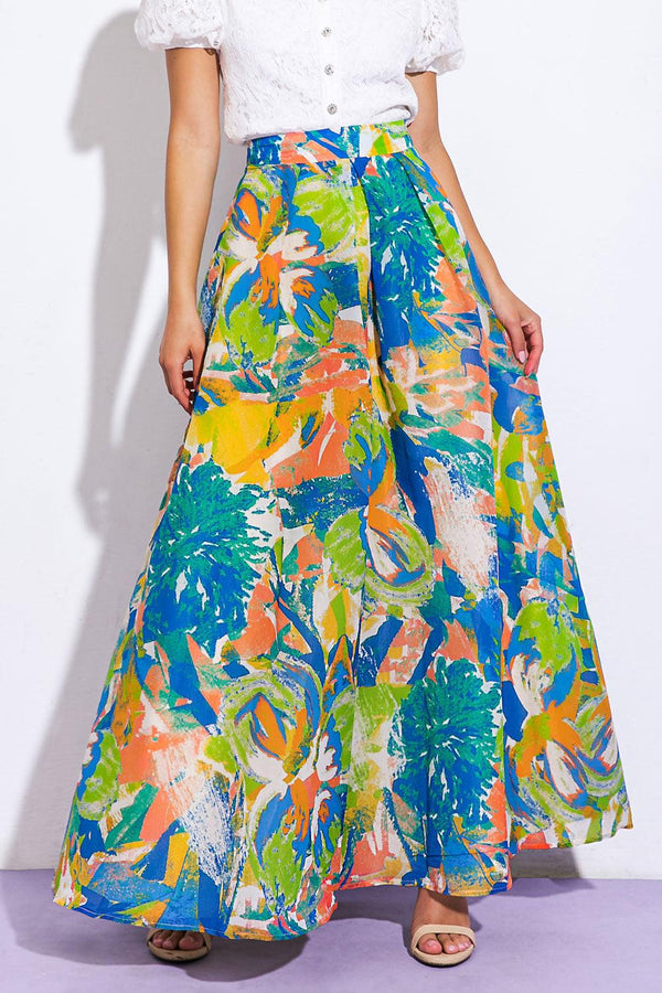 COASTAL CHIC WOVEN MAXI SKIRT.