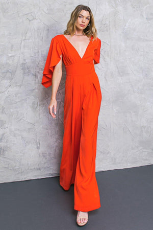 RAISED ON PROMISES STARS WOVEN JUMPSUIT.