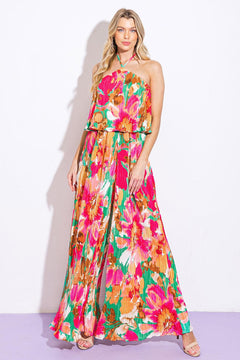 SWING OF THINGS PLISSE JUMPSUIT.