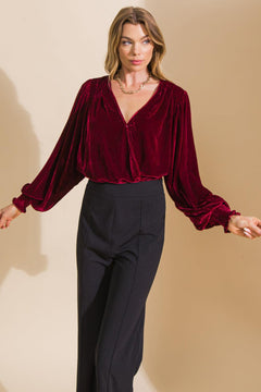 LIKE NO OTHER VELVET BODYSUIT.