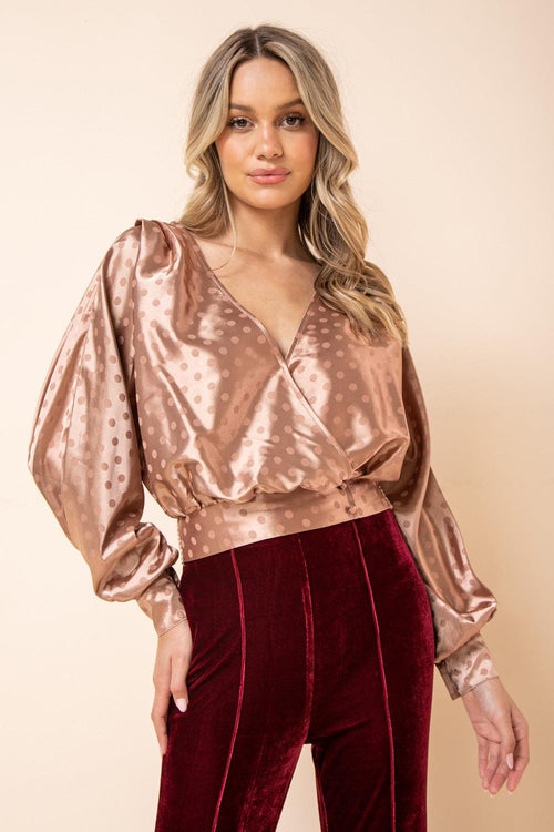 LET YOUR LIGHT SHINE WOVEN TOP.