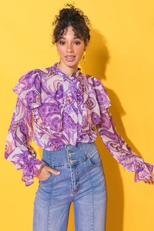 SWEETEST HELLO WOVEN TOP.