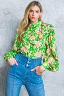 STUCK ON AN ISLAND WOVEN TOP.