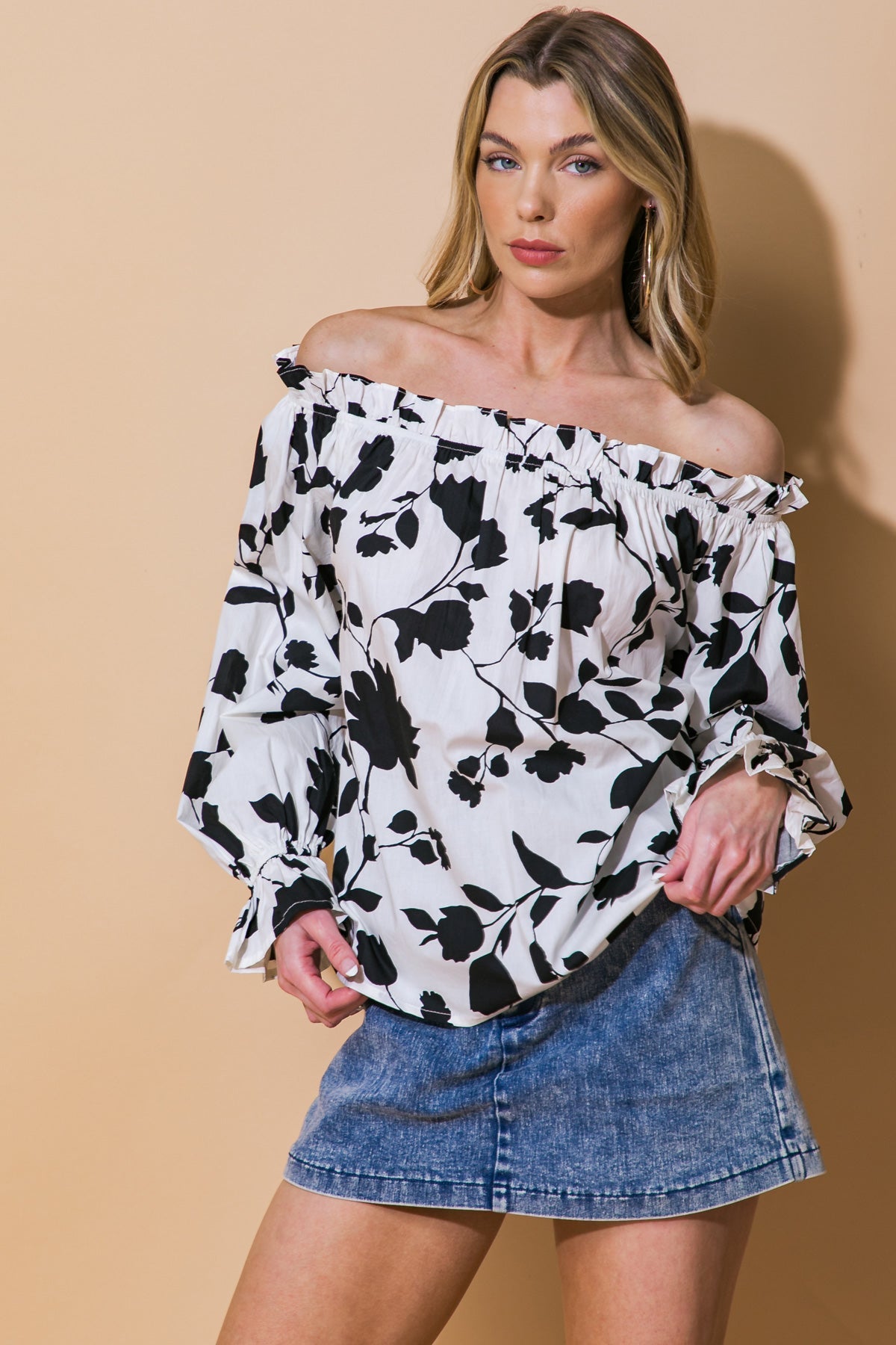 JUST A THOUGHT POPLIN TOP