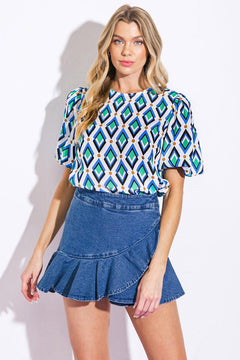 FRESH TAKE WOVEN TOP.