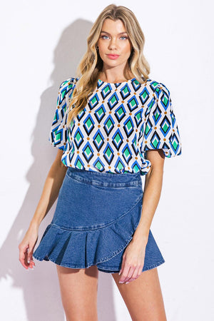 FRESH TAKE WOVEN TOP.
