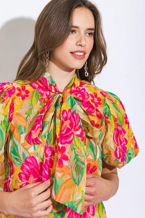 DAY DOWNTOWN WOVEN TOP.