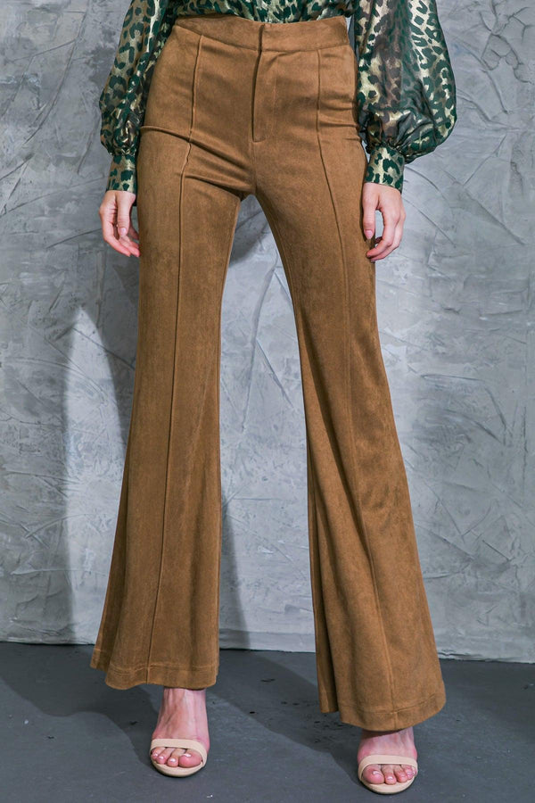 BREEZY BEAUTY SUEDE PANTS.